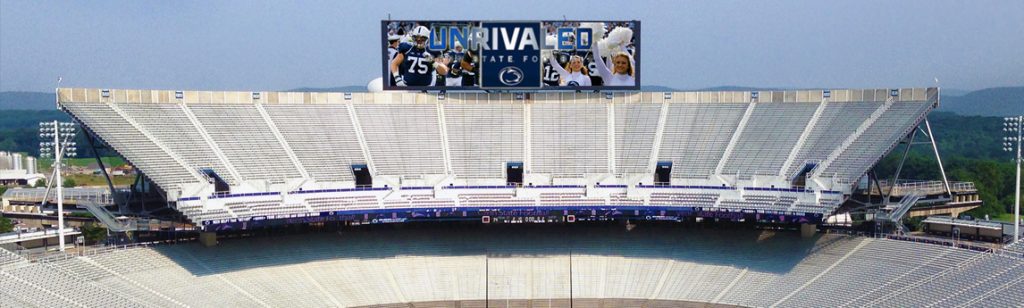 Pennsylvania State University Beaver Stadium Video Scoreboards