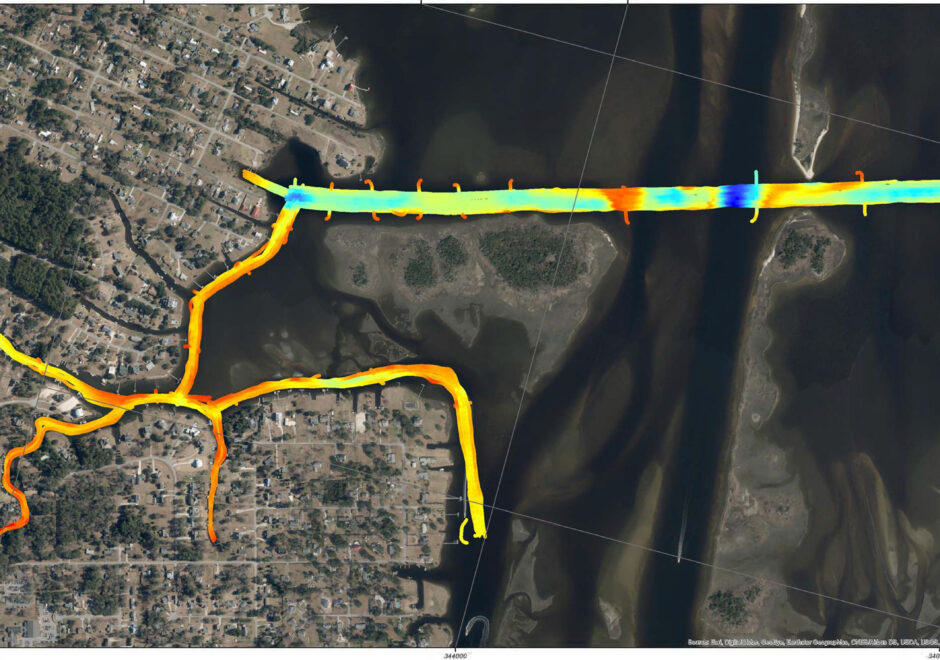 Carteret County Emerald Isle Channels Geospatial