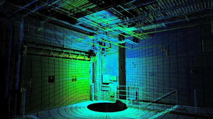 Boise Airport, Baggage Conveyor Area, Static LiDAR Scan and 3D Model