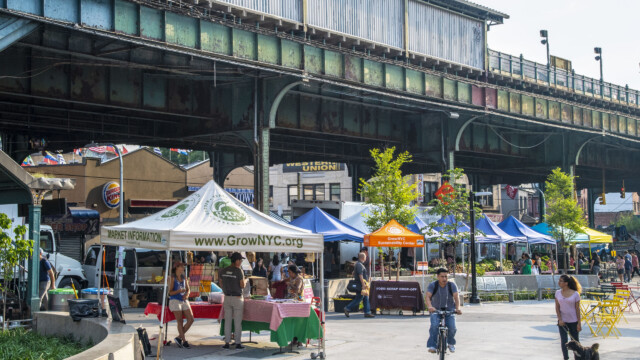 Corona Farmers Market in Queens, New York is one of the most dynamic and diverse farmers markets in the city and is steps off the subway and mass transit system for the city.
USDA Photo by Preston Keres